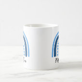 Mug Professeur arc-en-ciel aquarelle moderne (Centre)