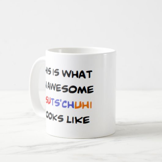 Mug professeur arménien usutschuhi, génial Ornament (Devant gauche)