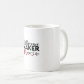 Mug Professeur Art Différence Maker Vie de l'enseignan (Devant droit)