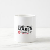 Mug Professeur Art Différence Maker Vie de l'enseignan (Centre)
