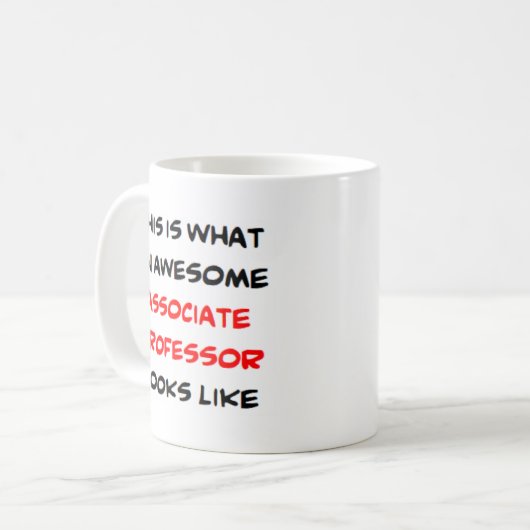 Mug professeur associé, génial (Devant gauche)