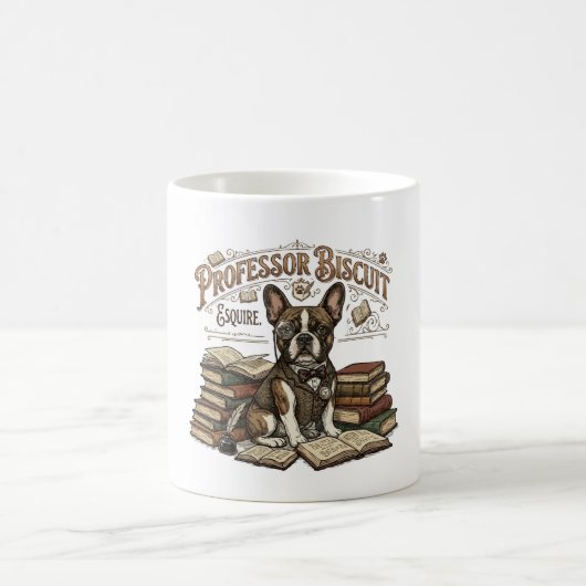 Mug Professeur Biscuit Frenchie Esquire vintage (Centre)