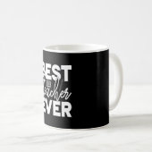 Mug Professeur Cadeaux | Meilleur enseignant jamais (Devant droit)