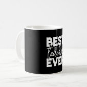 Mug Professeur Cadeaux | Meilleur enseignant jamais (Devant gauche)