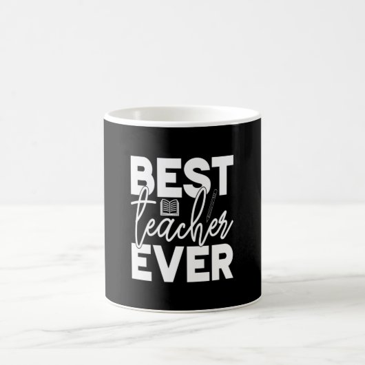 Mug Professeur Cadeaux | Meilleur enseignant jamais (Centre)