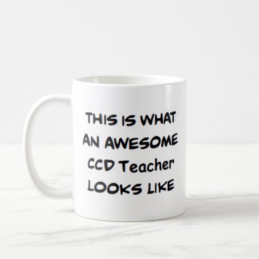 Mug professeur ccd, génial (Gauche)