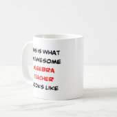 Mug professeur d'algèbre, génial (Devant gauche)