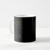 Mug Professeur d'alphabet ASL Langue des signes améric (Devant gauche)