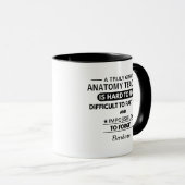 Mug Professeur d'anatomie personnalisé (Devant droit)