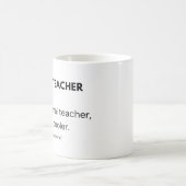 Mug Professeur d'anglais Professeur cool et éducateur (Centre)
