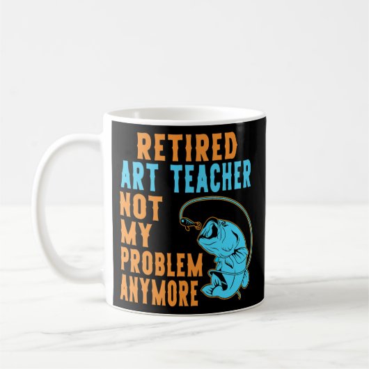 Mug Professeur d'art à la retraite Pêcheur Amoureux à  (Gauche)