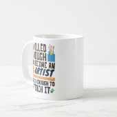 Mug Professeur d'art drôle habile fou (Devant gauche)
