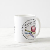 Mug Professeur d'arts de la langue (Devant droit)