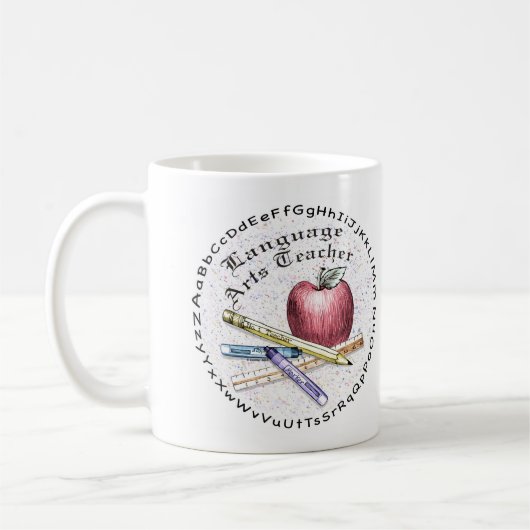 Mug Professeur d'arts de la langue (Gauche)