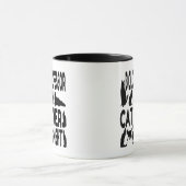 Mug Professeur de biologie Amoureux des chats (Centre)