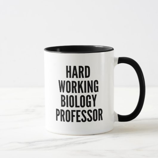 Mug Professeur de biologie au travail difficile (Droite)