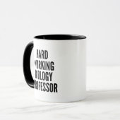 Mug Professeur de biologie au travail difficile (Devant gauche)