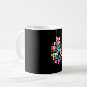 Mug Professeur de Bunny Pâques Thème de conception col (Devant gauche)