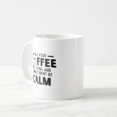 Mug professeur de café amusant (Devant gauche)