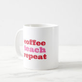 Mug Professeur de café personnalisé Enseigner Répéter (Devant gauche)