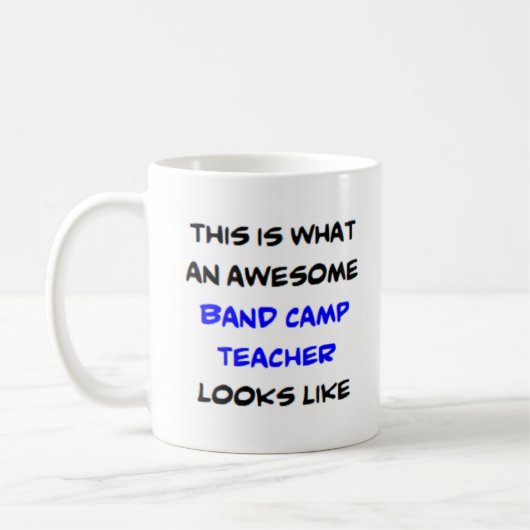 Mug professeur de camp de bande, génial (Gauche)
