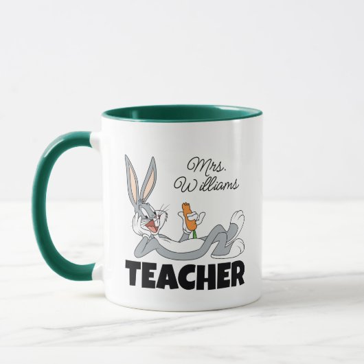 Mug Professeur de carottes à manger sur le sol de BUGS (Gauche)