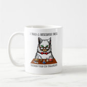 Mug Professeur de chimie de chat drôle aucune (Gauche)