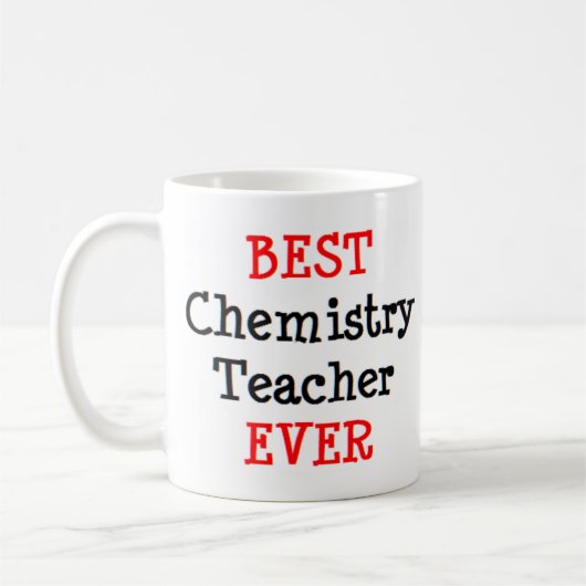 Mug professeur de chimie, meilleur (Gauche)