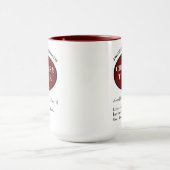 Mug Professeur de chimie personnalisée (Centre)