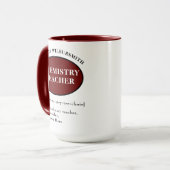 Mug Professeur de chimie personnalisée (Devant gauche)