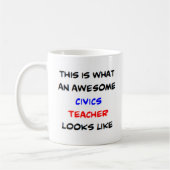 Mug professeur de civisme, génial (Gauche)