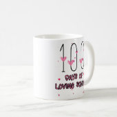 Mug Professeur De Coeur Valentine Cute 100 Jours D'Amo (Devant droit)