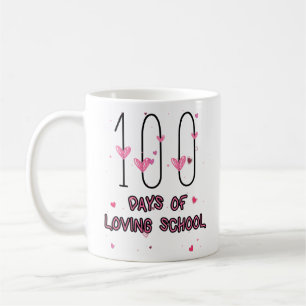 Mug Professeur De Coeur Valentine Cute 100 Jours D'Amo