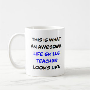 Mug professeur de compétences de vie, génial