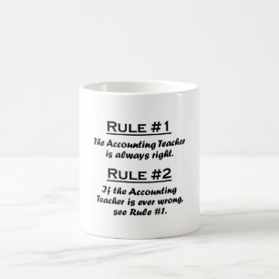 Mug Professeur de comptabilité de règle