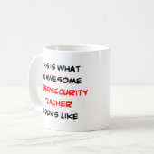 Mug professeur de cybersécurité, génial (Devant gauche)