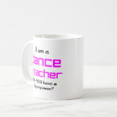 Mug professeur de danse (Devant gauche)