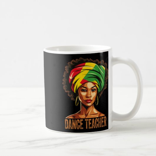 Mug Professeur de danse Afro Afrique-Amérique Histoire (Droite)