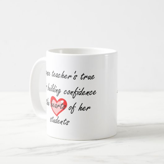 Mug Professeur de danse - confiance de bâtiment (Devant gauche)