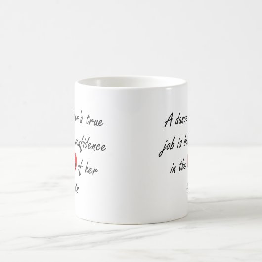 Mug Professeur de danse - confiance de bâtiment (Centre)
