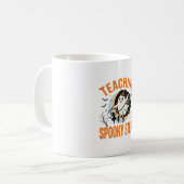 Mug Professeur de danse Halloween pas effrayants (Devant gauche)