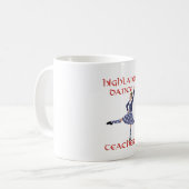 Mug Professeur de danse highland écossaise (Devant gauche)