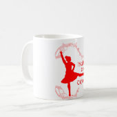 Mug Professeur de danse highland - Rouge (Devant gauche)