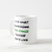 Mug professeur de danse irlandaise, formidable (Devant gauche)