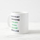 Mug professeur de design de bijoux, génial (Devant gauche)