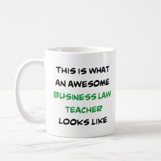Mug professeur de droit des affaires, génial (Gauche)