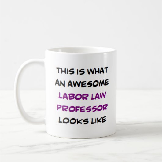 Mug professeur de droit du travail, génial (Gauche)