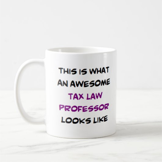 Mug professeur de droit fiscal, génial (Gauche)