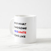 Mug professeur de français enseignante, génial (Devant gauche)