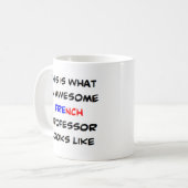 Mug professeur de français, génial (Devant gauche)